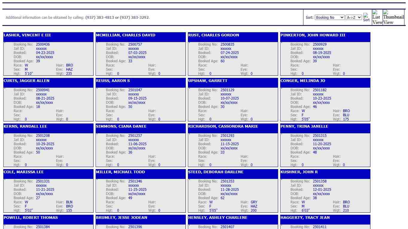 Clinton County Sheriff's Office - Active Inmates